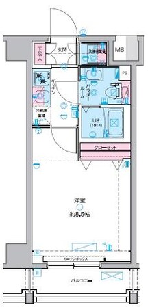 田町駅 徒歩13分 3階の物件間取画像